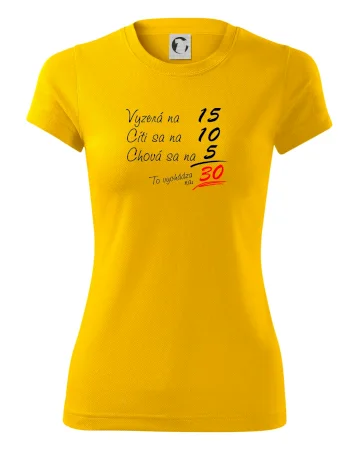 Vyzerá, cíti sa, chová sa - 30 rokov