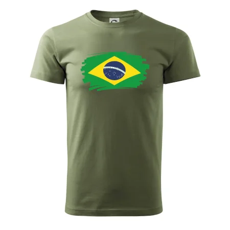 Brazília vlajka štetkou
