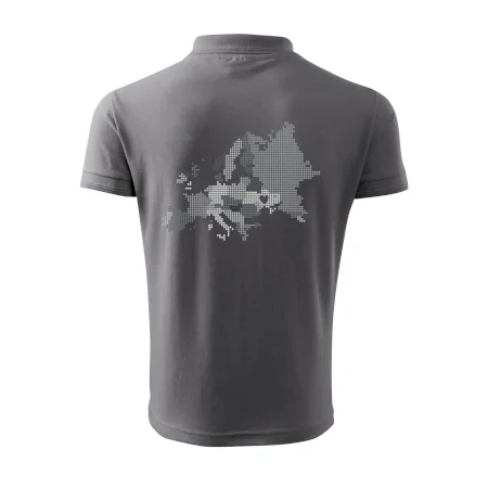 Mapa Európy - srdce v Ukrajine