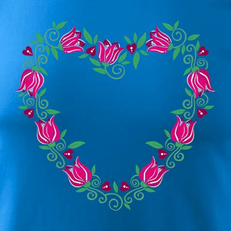 Červené tulipánové srdiečko (Pecka design)