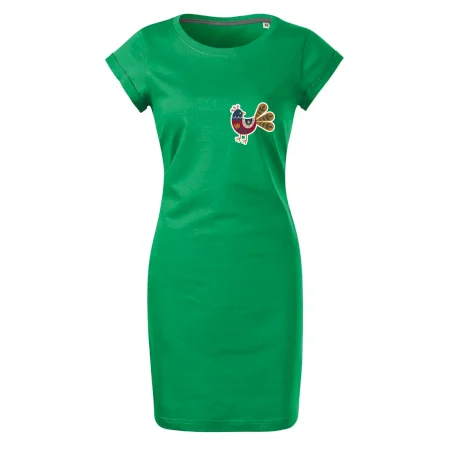 Folklór na prsníku sliepky