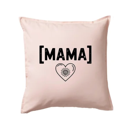 Mama nápis a srdce a slnečnice