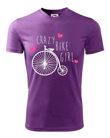 Crazy bike girl