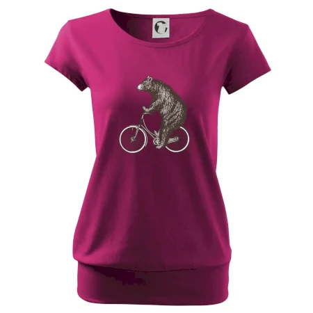 Medveď na bicykli