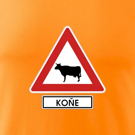 Dopravní značka - Pozor koně / kráva