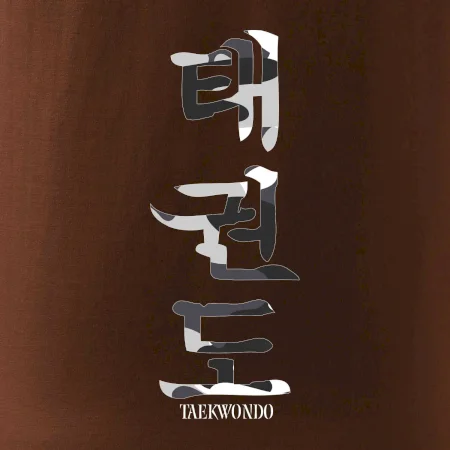 Taekwondo maskáčový nápis