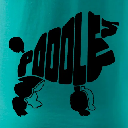 Pudel - nápis v tele