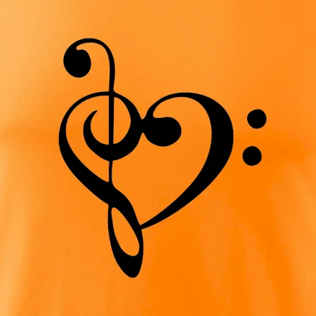 Husľový kľúč srdce