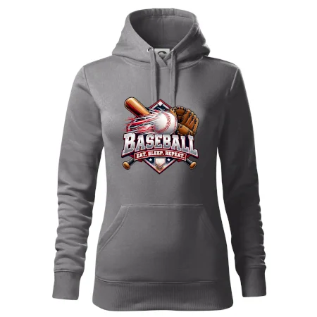 Baseballová pálka s rukavicou eat sleep repeat