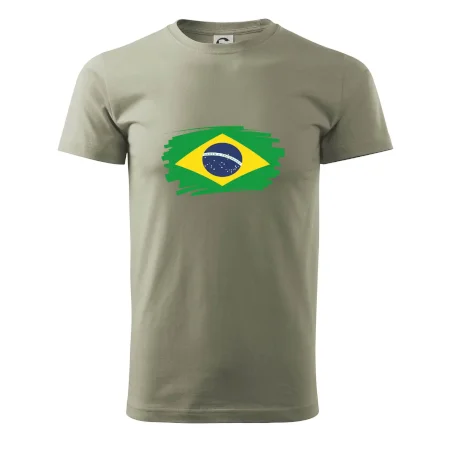Brazília vlajka štetkou