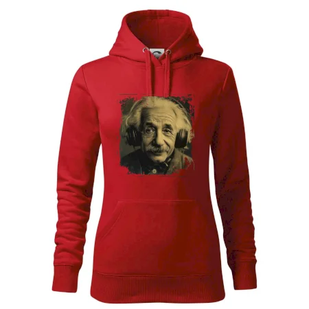 Albert Einstein so slúchadlami