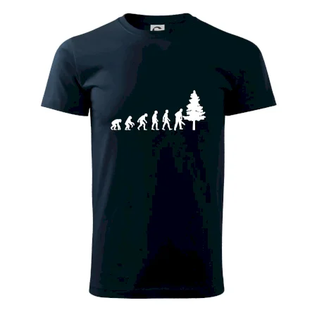 Evolúcia drevorubač - píla a strom