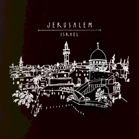 Kreslený Jeruzalem