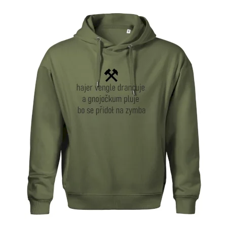 Hajer vengle drancuje a gnojočkum pluje bo se přidoł na zymba