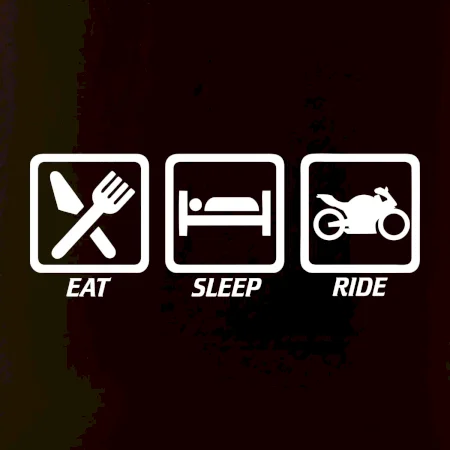 Eat sleep ride - cesta
