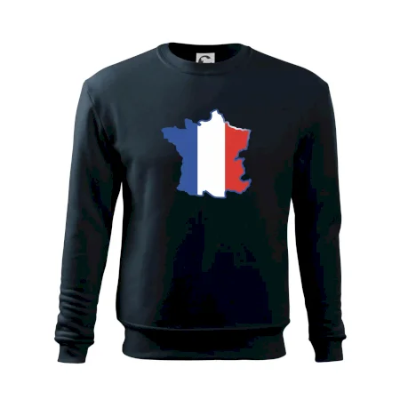 Francúzska vlajka mapa obrys