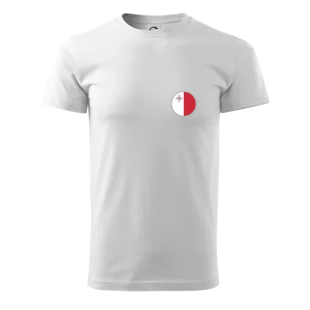 Vlajka Malta guľatá na prsník
