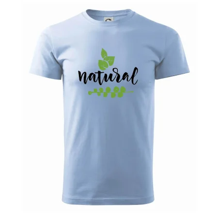 Natural - nápis v listoch