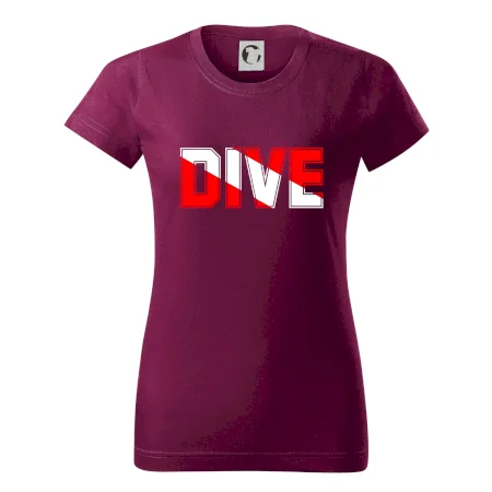 Dive nápis vlajka