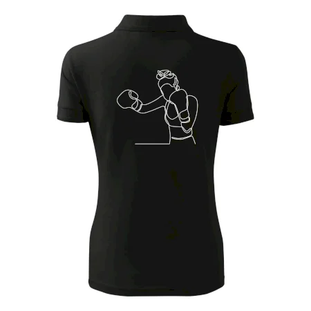 Žena boxerka jedným ťahom