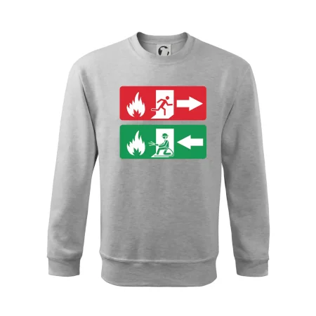 Lidé utíkají, hasiči přibíhají