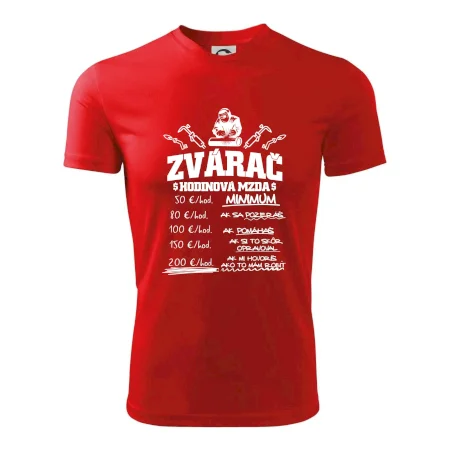 Hodinová mzda zvárač