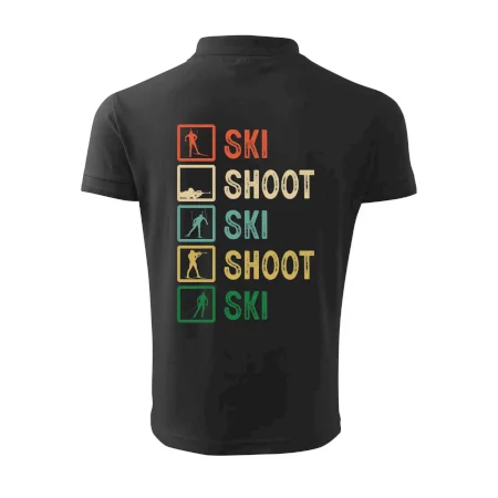 Biatlon ski shoot ski
