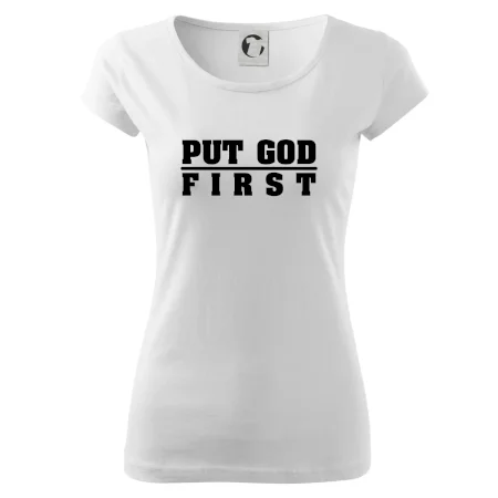 Put God first hrubý nápis