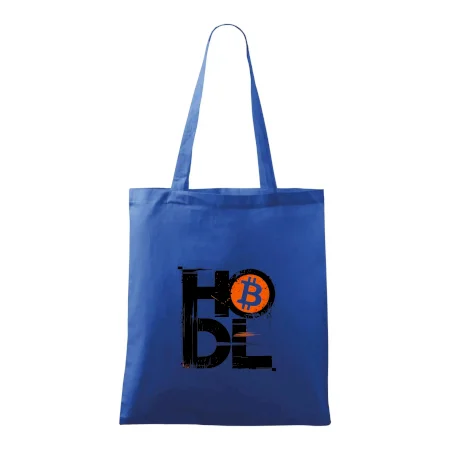 Hodl velký nápis a logo BTC