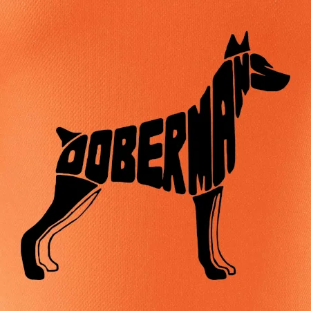 Dobermans - nápis v tele