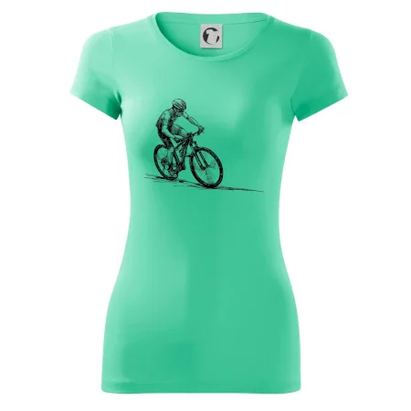 MTB kreslený cyklista