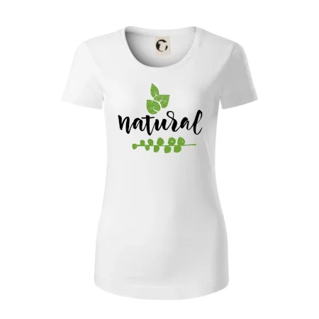Natural - nápis v listoch