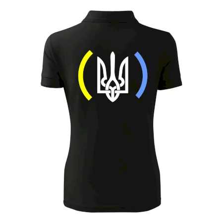 Ukrajina trojzubec s farbami