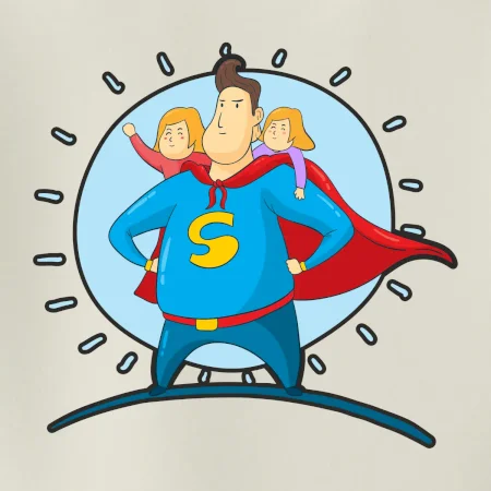 Ocko superman - dievča a dievča