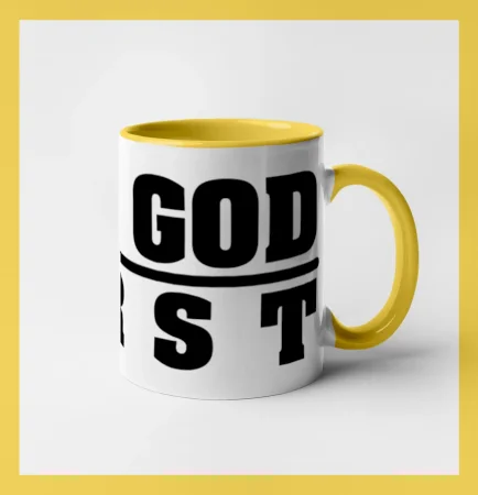 Put God first hrubý nápis