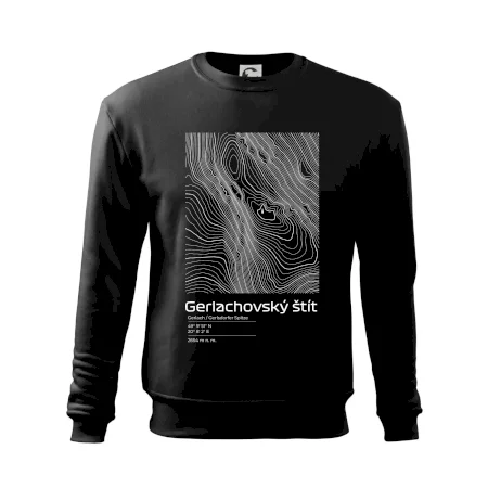 Gerlachovský štít - vrstevnice v obdĺžniku