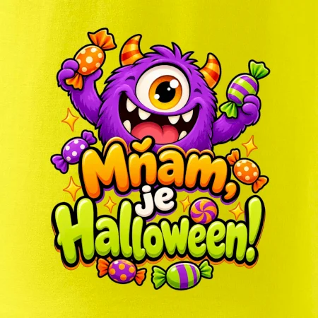 Mňam je Halloween cukríkové strašidlo