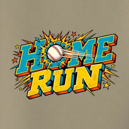 Home run komiksový nápis