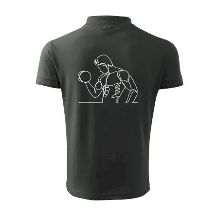 Fitness muž jedným ťahom