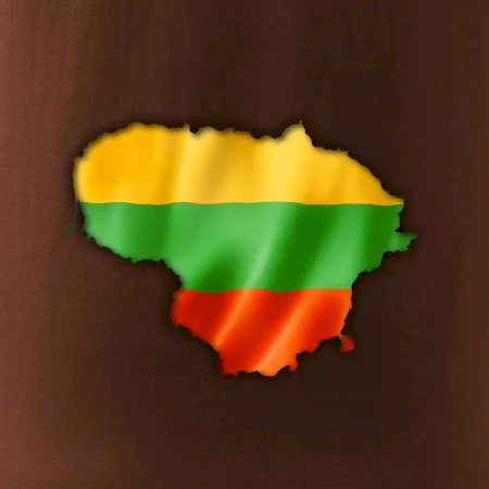 Litva vlajka mapa