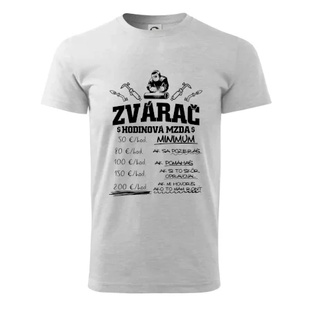 Hodinová mzda zvárač
