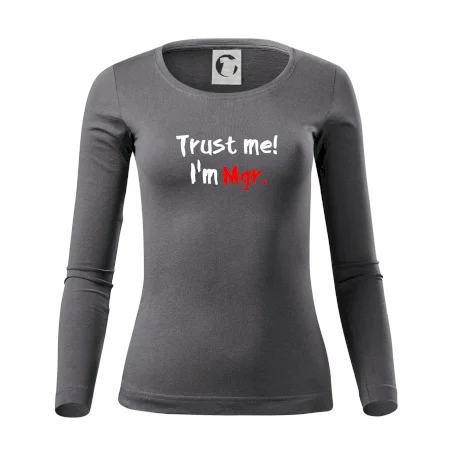 Trust me I´m  Mgr. / Ver mi som Magister.