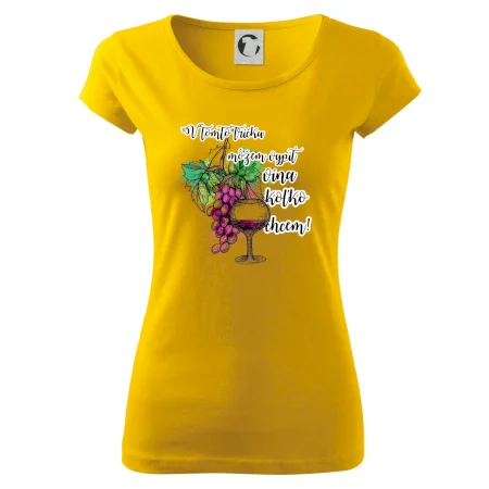 V tomto tričku môžem vypiť vína koľko chcem