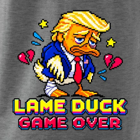 Trump lame duck pixel art game over
