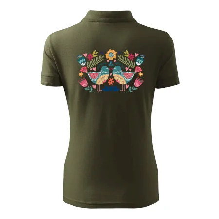 Folklór - dva farebné vtáčiky