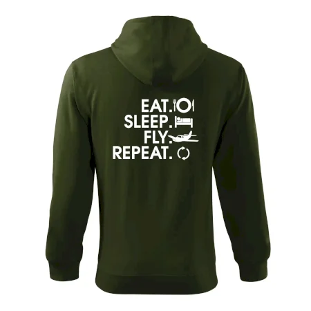 Eat sleep fly repeat