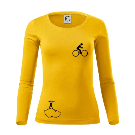 Mapa ČR + kolo na prsu