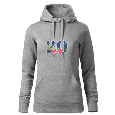 Kvetinové číslo kreslené - 20