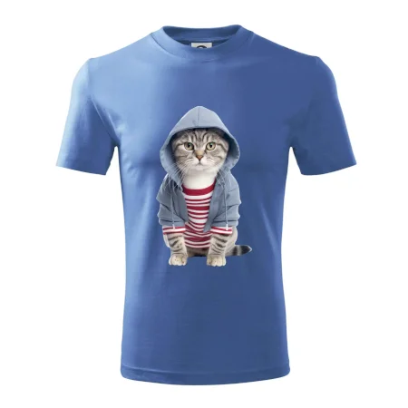 Mačka v pruhovanom triku