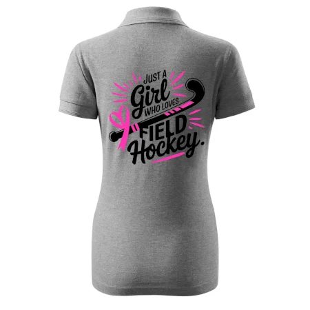 Just a girl who loves field hockey čierno ružové
